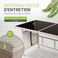 Salon en polyrotin Manacor