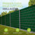 Clôture à double maille et brise-vue à maille simple