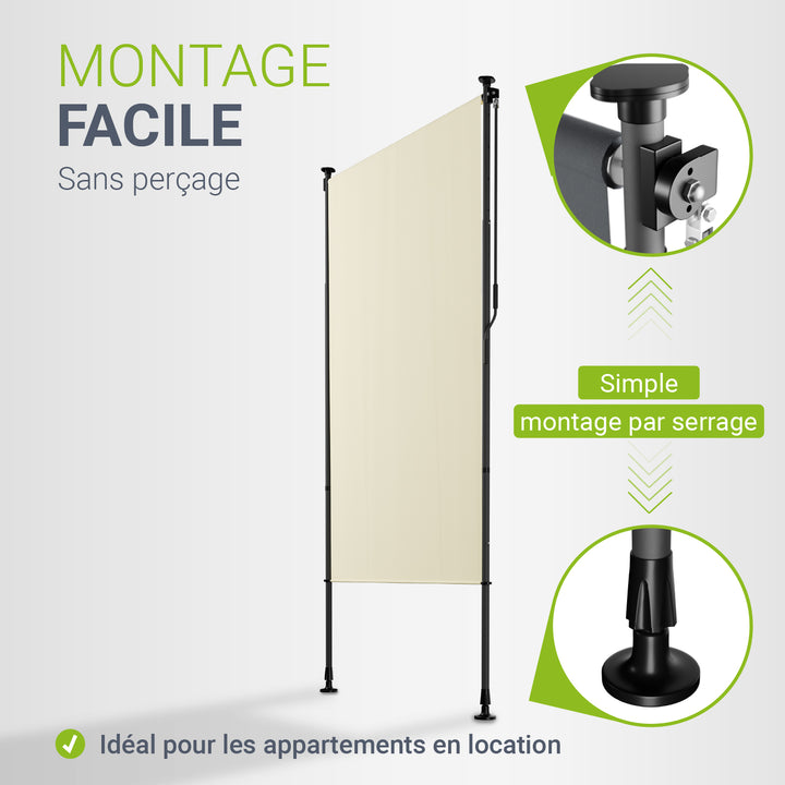 Store vertical Barbados – sans perçage, 1 à 2 m