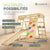 Structure d'escalade intérieure pour enfants
