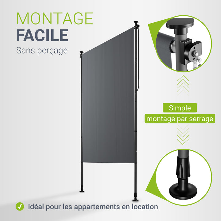 Store vertical Barbados – sans perçage, 1 à 2 m