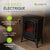 Cheminée électrique 2000W avec effet de flammes