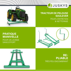 Cric pour tracteur à gazon jusqu'à 400 kg