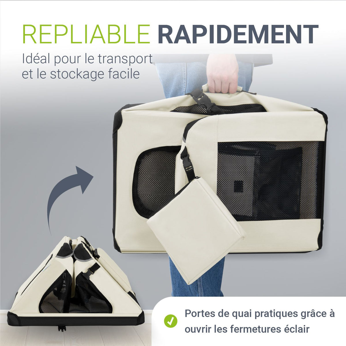 cage de transport pliable pour chien Lassie
