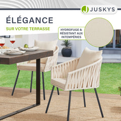 Ensemble de 2 chaises en corde