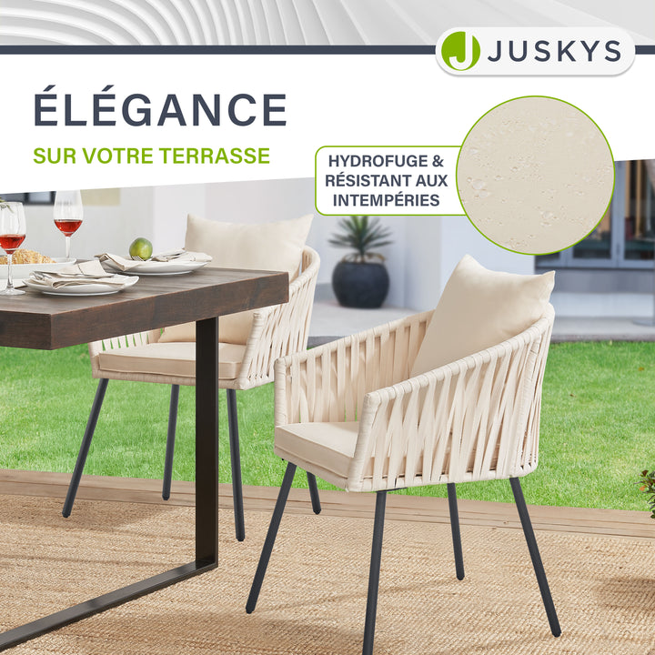 Ensemble de 2 chaises en corde