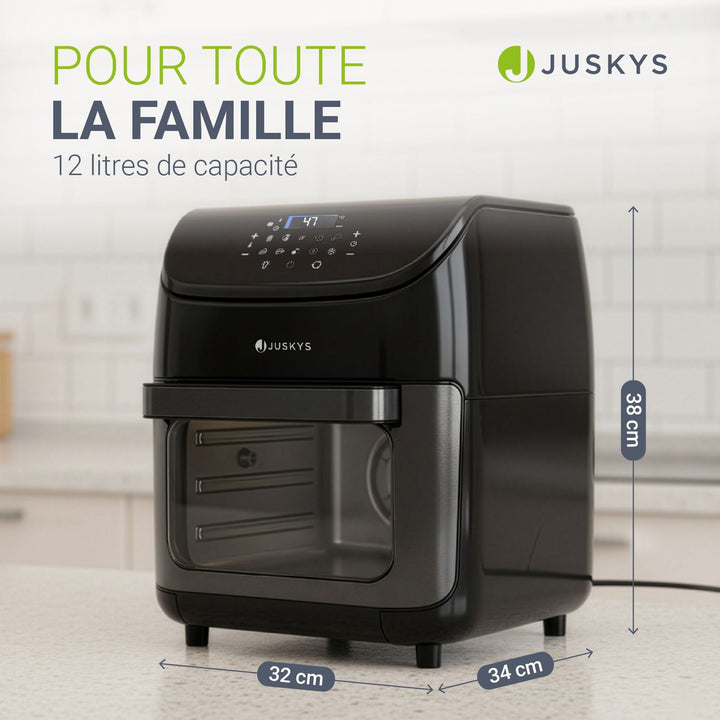 Friteuse à air 12L avec 10 programmes