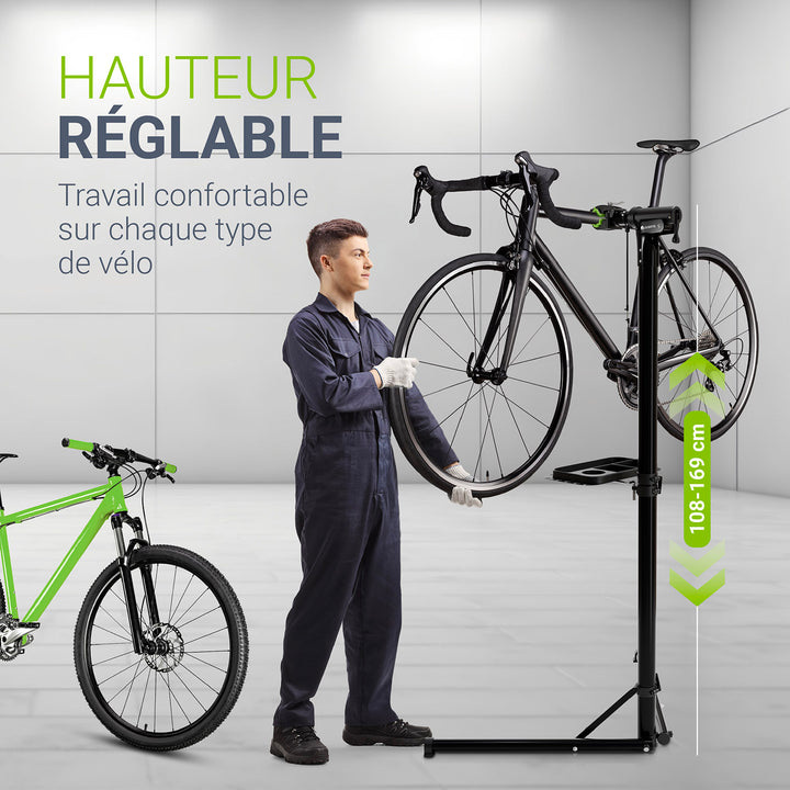Support de réparation de vélo pliable