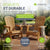 chaise longue pliante de jardin Corfou