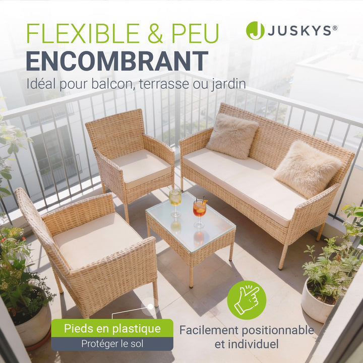 Ensemble de sièges en polyrotin Fort Myers