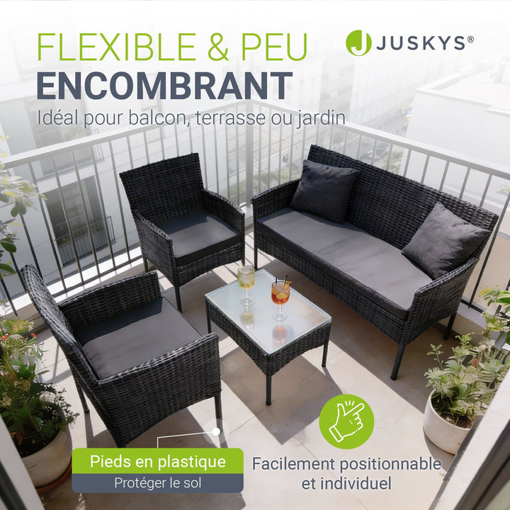 Ensemble de sièges en polyrotin Fort Myers