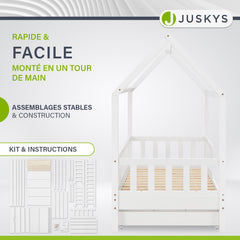 Lit enfant Marli 80 x 160 cm avec sommier