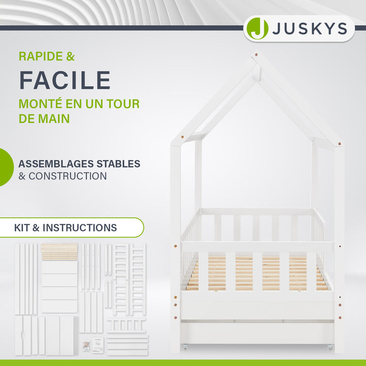 Lit enfant Marli 80 x 160 cm avec sommier