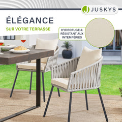 Ensemble de 2 chaises en corde