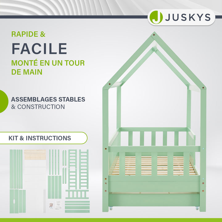 Lit enfant Marli 80 x 160 cm avec sommier