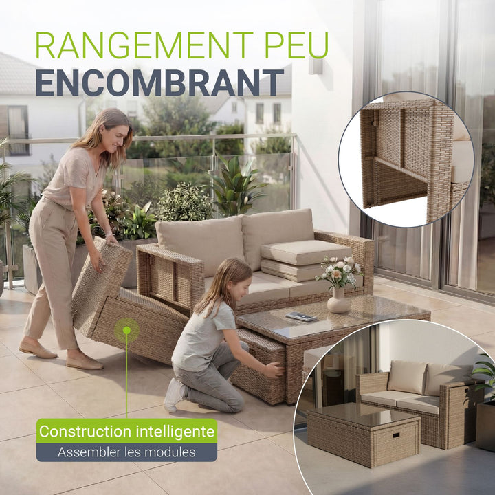 Salon en polyrotin Salou
