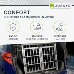 Caisse de transport pour chiens en aluminium