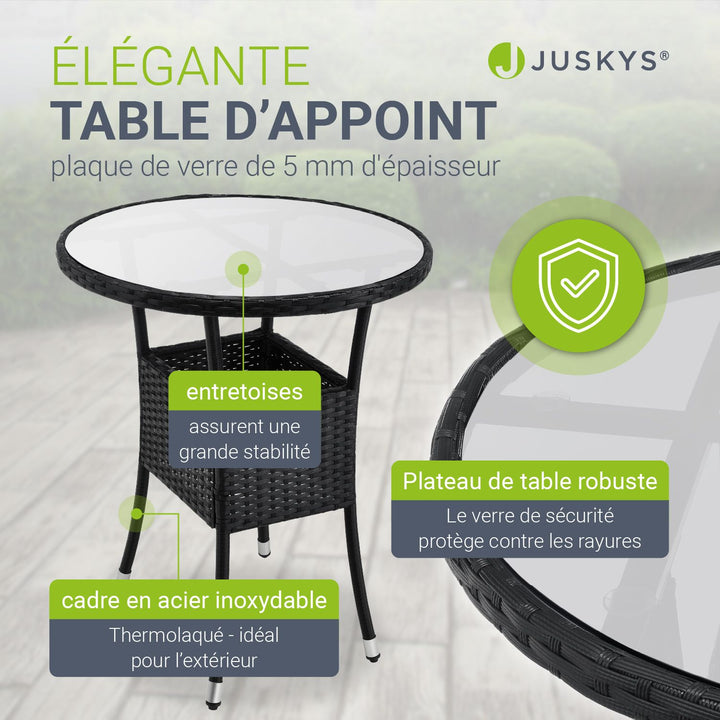 Ensemble de balcon en polyrotin Bayamo