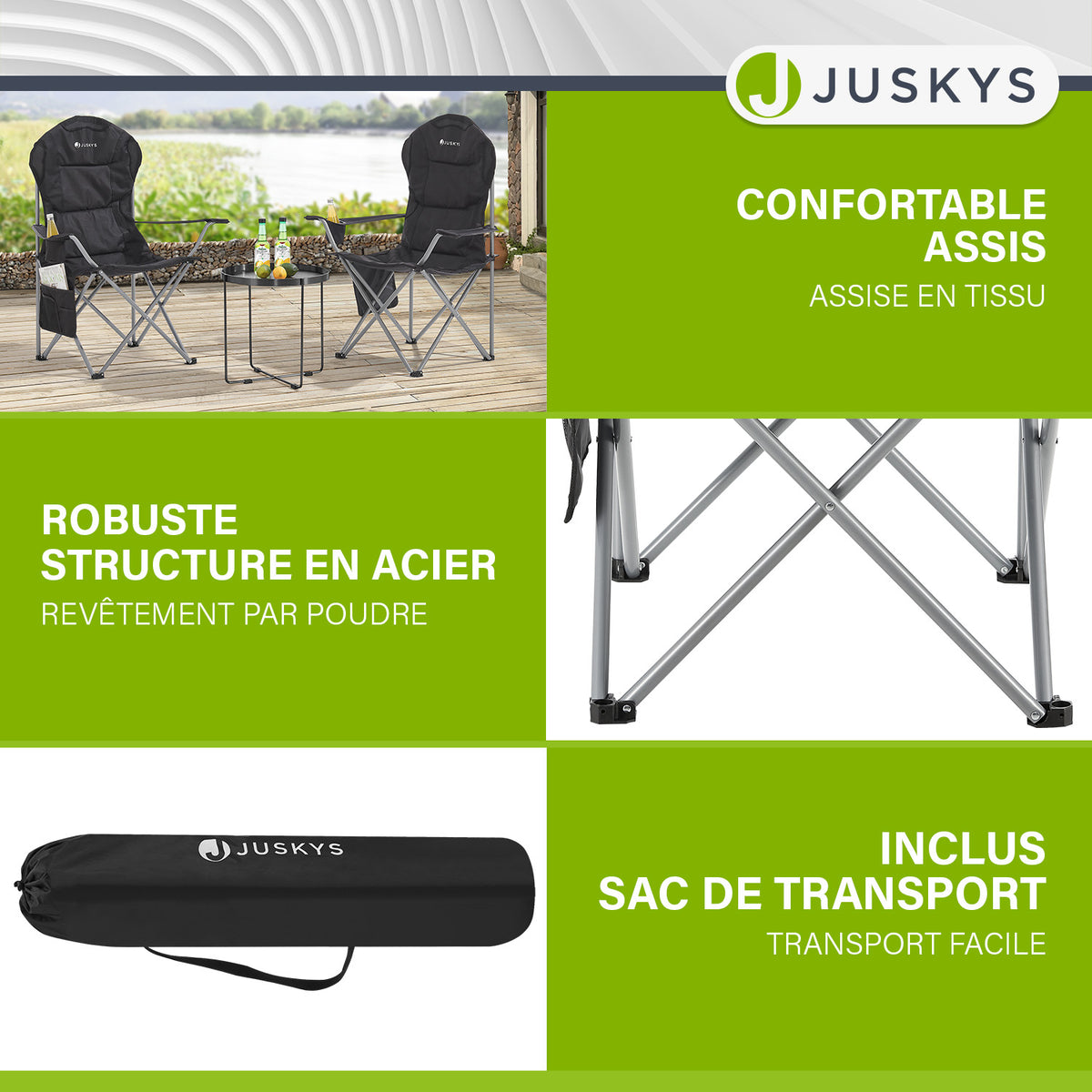 Chaise de camping Lido