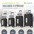 Ensemble de valises rigides Rome