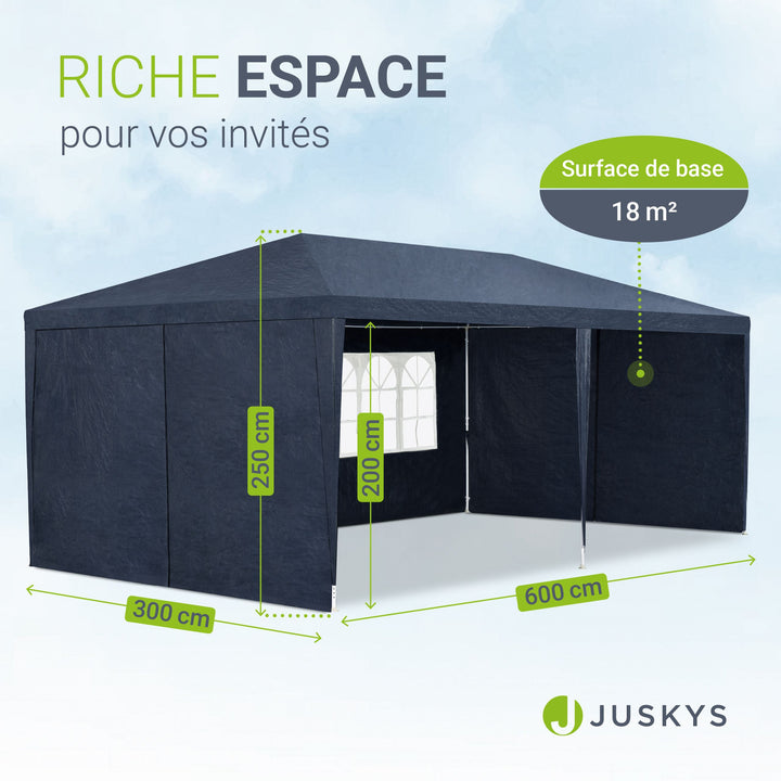 Tente de fête 3x6 m