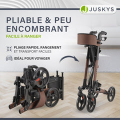 Déambulateur en aluminium Vital avec siège