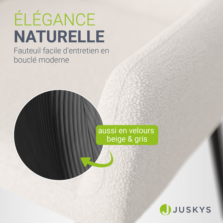 Fauteuil à oreilles avec tabouret Odense en option