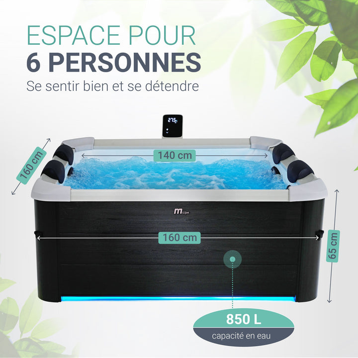Bain à remous Oslo avec éclairage LED