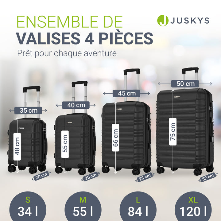 Ensemble de valises rigides Rome