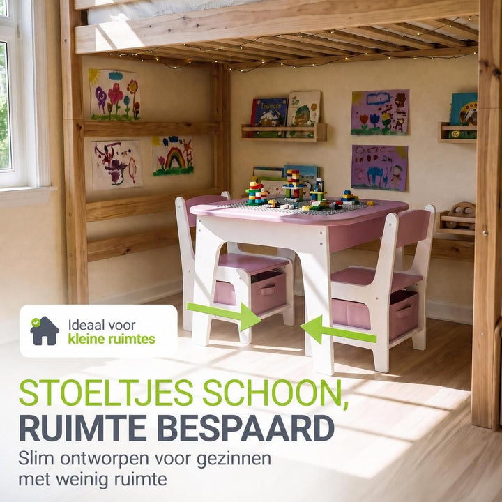 Table de jeu avec deux chaises Milou