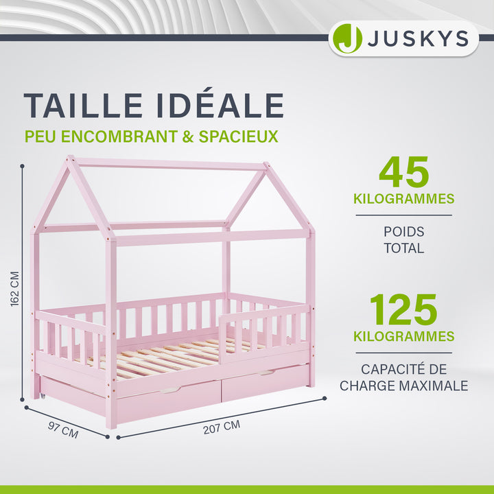 Lit enfant Marli 90 x 200 cm avec sommier