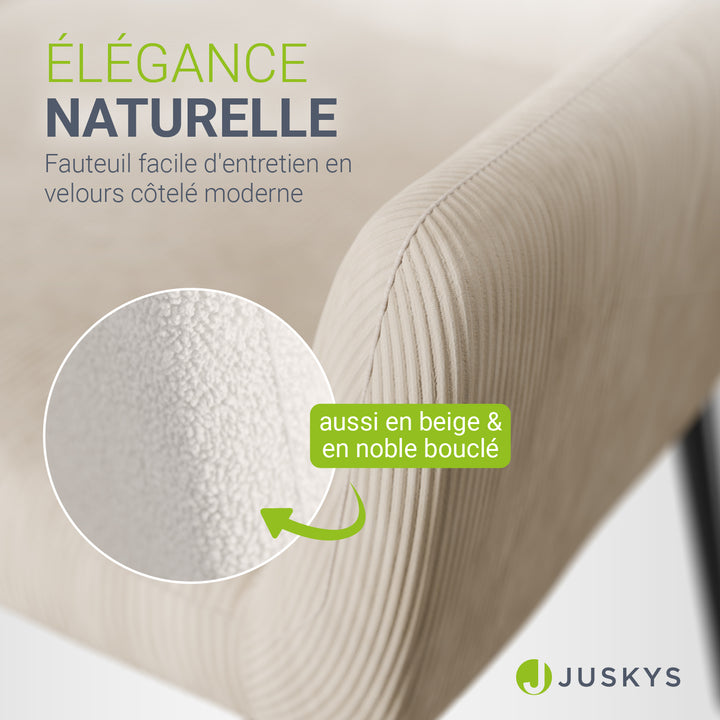 Fauteuil à oreilles avec tabouret Odense en option