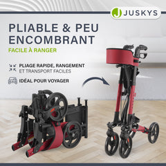 Déambulateur en aluminium Vital avec siège