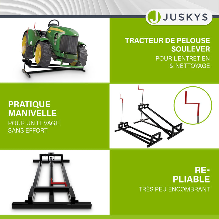 Cric pour tracteur à gazon jusqu'à 400 kg