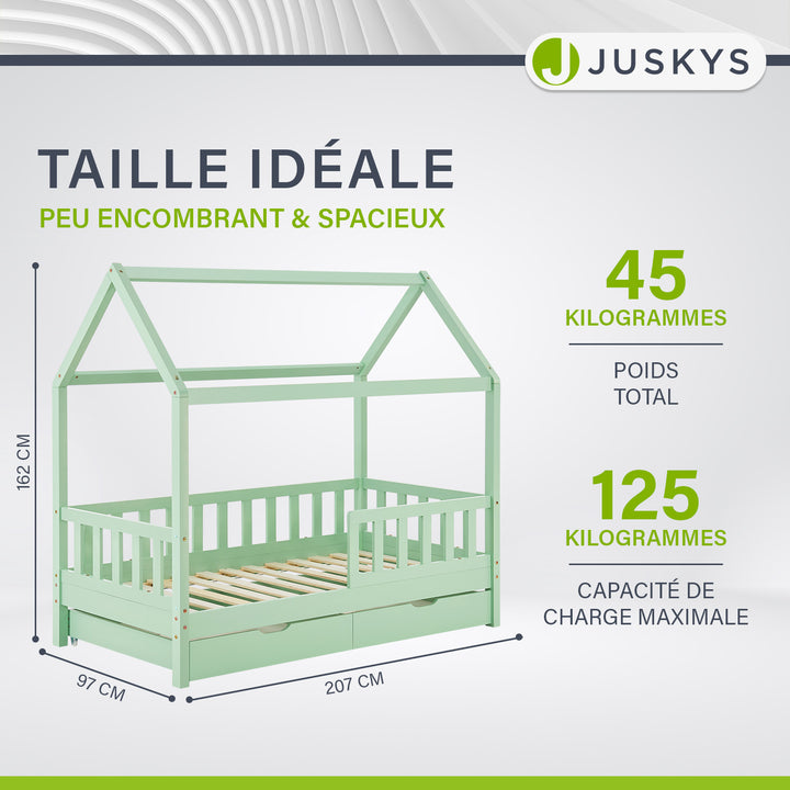 Lit enfant Marli 90 x 200 cm avec sommier