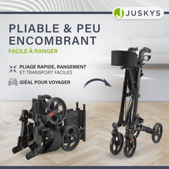 Déambulateur en aluminium Vital avec siège