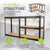 Étagère de rangement Easy lot de 2 160 x 80 x 40 cm