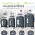 Ensemble de valises rigides Rome