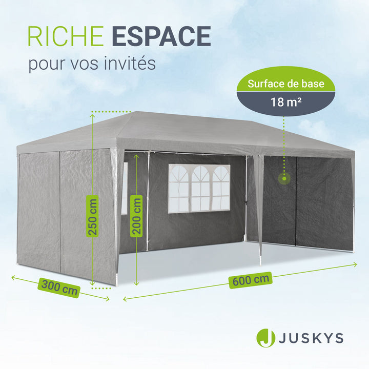 Tente de fête 3x6 m