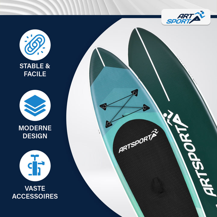 Stand up paddle gonflable – set complet avec sac et accessoires