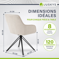Chaise pivotante Clyde avec cordon