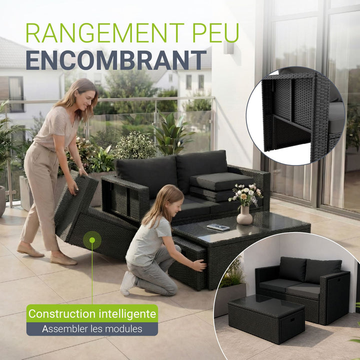 Salon en polyrotin Salou