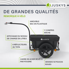 Remorque de transport / remorque à vélo 90 litres