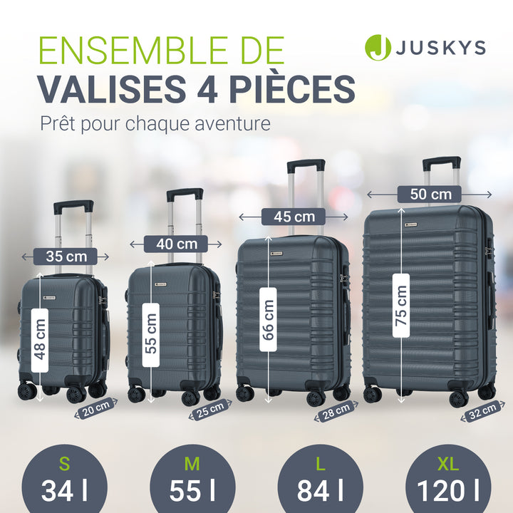 Ensemble de valises rigides Rome
