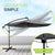 Parasol déporté à LED Brésil