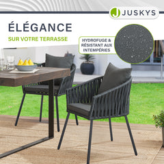 Ensemble de 2 chaises en corde