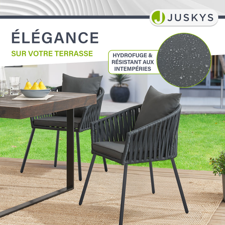 Ensemble de 2 chaises en corde