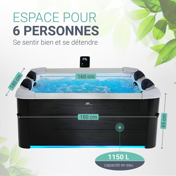 Bain à remous Oslo avec éclairage LED