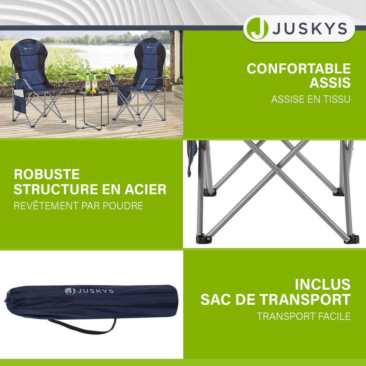 Chaise de camping Lido