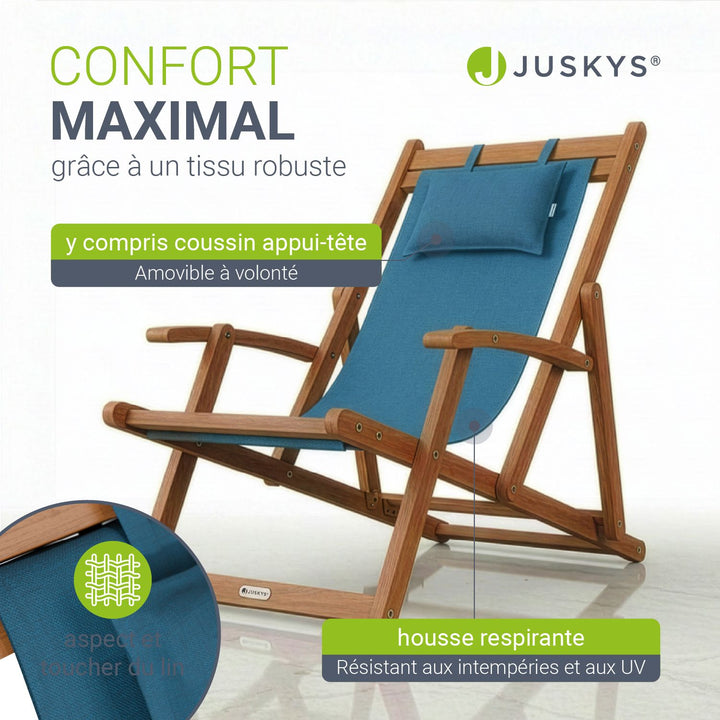 Chaise longue pliante Tavira